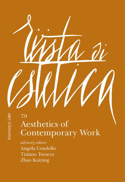 Rivista di estetica. Vol. 79: Aesthetics of contemporary work - copertina