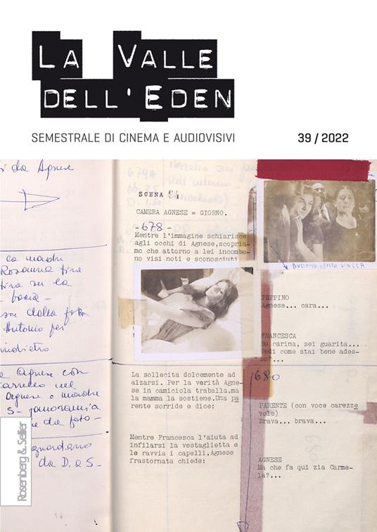 La valle dell'Eden. Semestrale di cinema e audiovisivi (2022). Vol. 39 - copertina