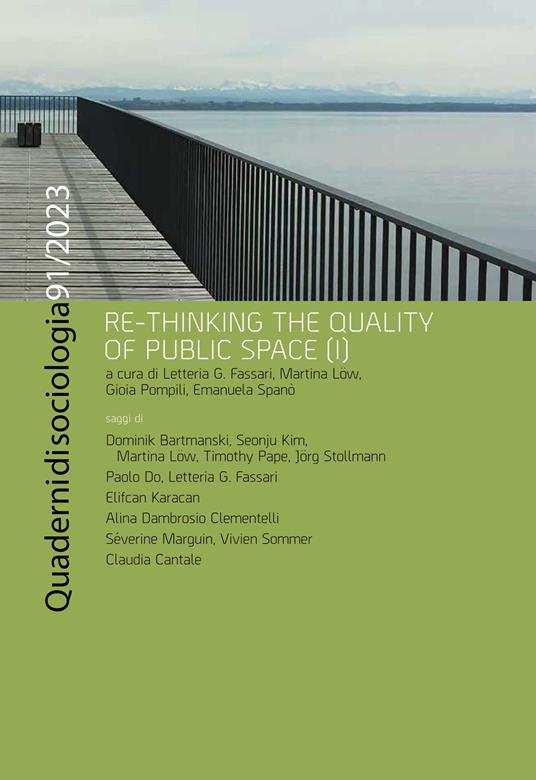 Quaderni di sociologia (2022). Vol. 91: Re-thinking the quality of public space (I) - copertina