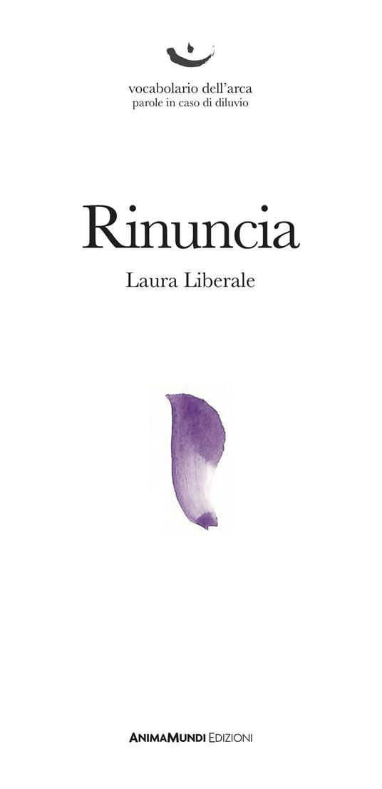 Rinuncia - Laura Liberale - copertina