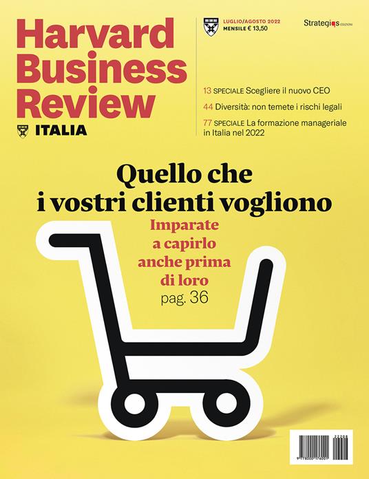 Harvard Business Review Italia (2022). Vol. 7-8 - copertina