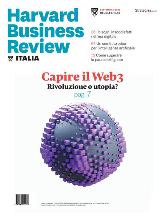 Harvard Business Review Italia (2022). Vol. 9 - copertina