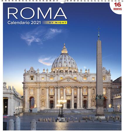 Calendario Grande Roma Notte San Pietro - copertina