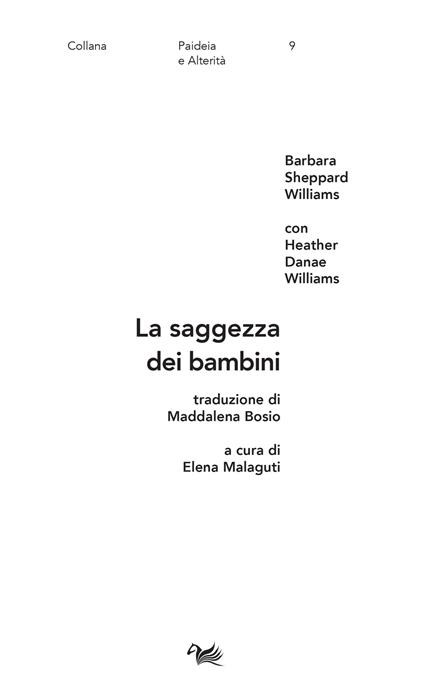 La saggezza dei bambini - Barbara Sheppard Williams - copertina