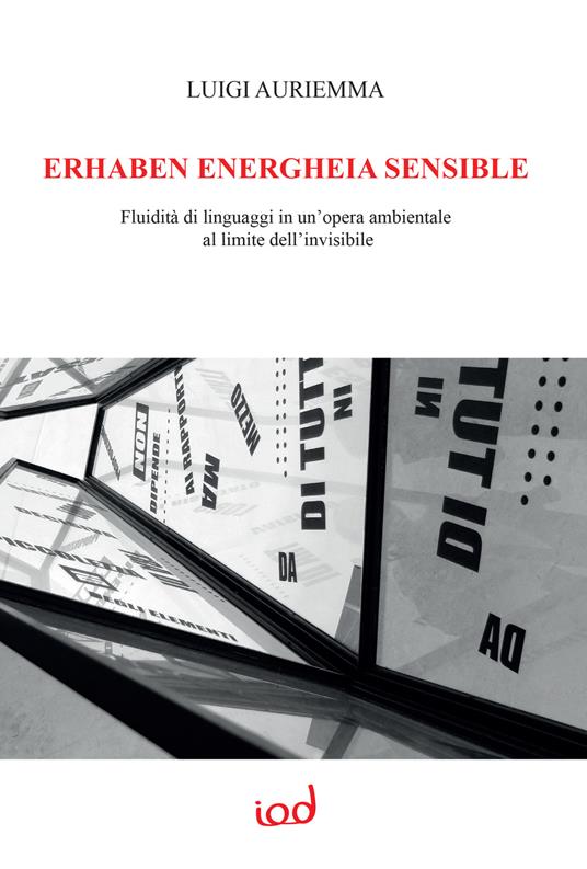 Erhaben energheia sensible. Fluidità di linguaggi in un'opera ambientale al limite dell’invisibile - Luigi Auriemma - copertina