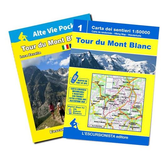 Tour du Mont Blanc. Ediz. multilingue. Con carta 1:50.000 - Luca Zavatta - copertina