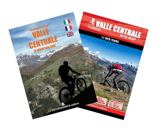 Valle Centrale in mountain-bike. Con cartina 1:25000 - Alessandro Plater - copertina