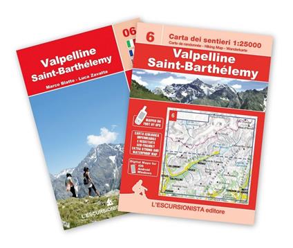 Valpelline, Saint-Barthelemy carta dei sentieri 1:25.000. Con guida Trekking Week-end. Ediz. multilingue - Luca Zavatta - copertina