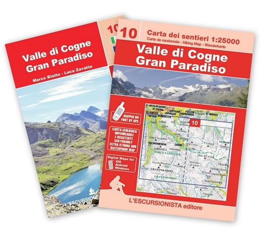 Valle di Cogne, Gran Paradiso. Ediz. multilingue. Con carta 1:25.000 - Luca Zavatta - copertina