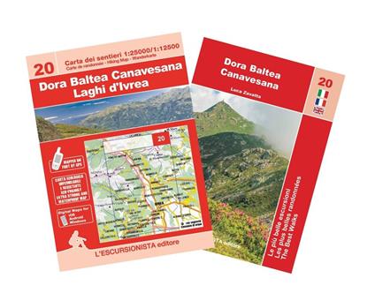 Dora Baltea Canavesana, laghi d'Ivrea. Con mappa escursionistica 1:25000. Ediz. italiana, francese e inglese - Luca Zavatta - copertina