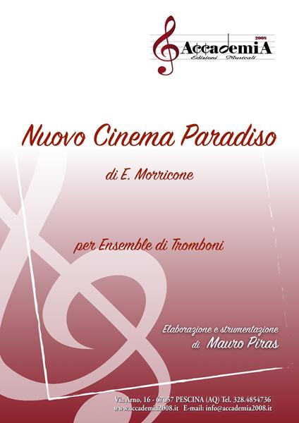 Nuovo cinema Paradiso. Per ensemble di tromboni. Ediz. a spirale - Ennio Morricone - copertina