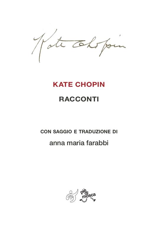 Racconti - Kate Chopin - copertina