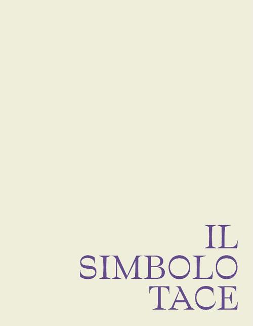 Il simbolo tace - Cafarella Andrea - copertina