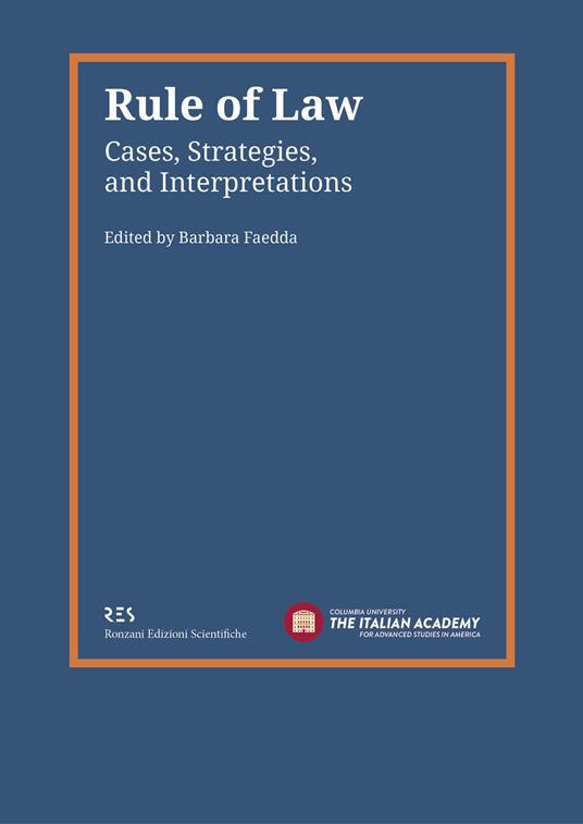 Rule of law. Cases, strategies, and interpretations - copertina