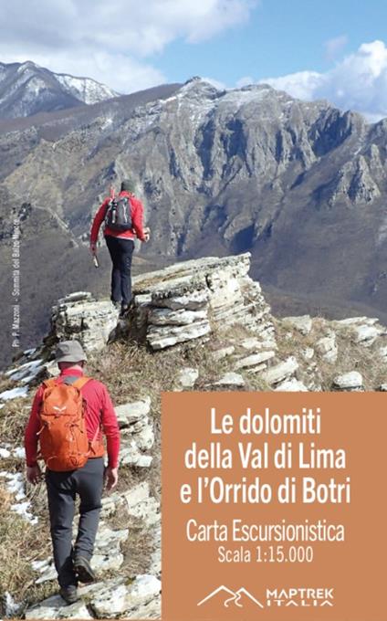 Le Dolomiti della Val di Lima e l'Orrido di Botri. Carta escursionistica - copertina