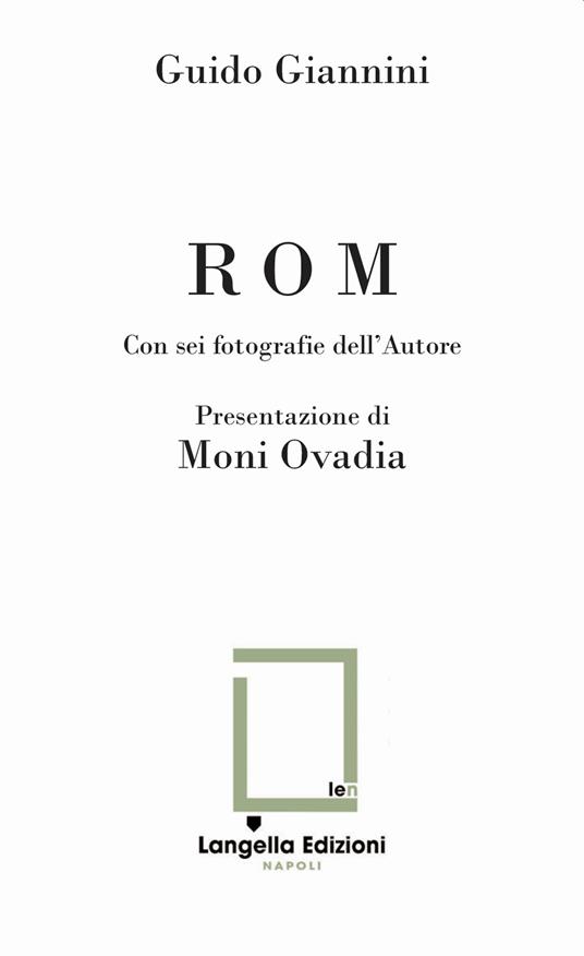 ROM. Con 6 Immagini o fotografie - Guido Giannini - copertina