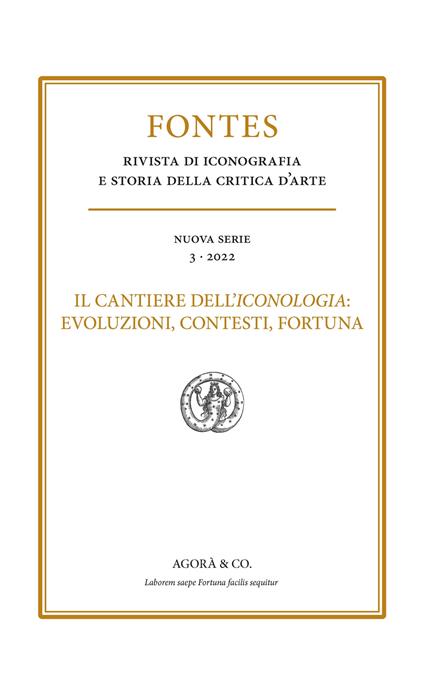 Fontes (2022). Vol. 3: Il cantiere dell'iconologia: evoluzioni, contesti, fortuna - copertina