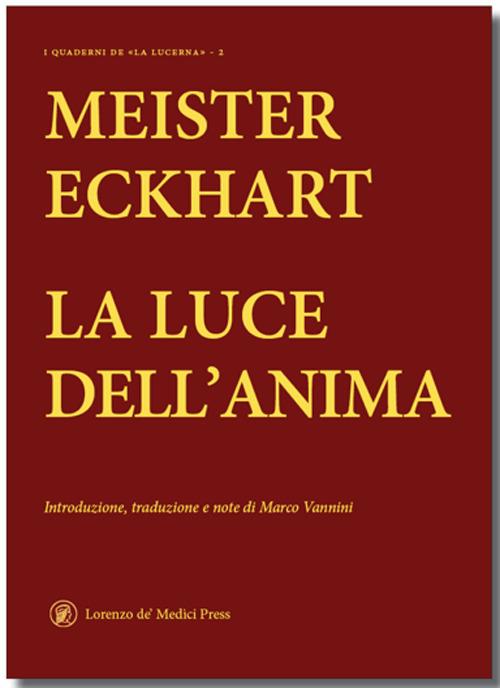 La luce dell'anima - Meister Eckhart - copertina