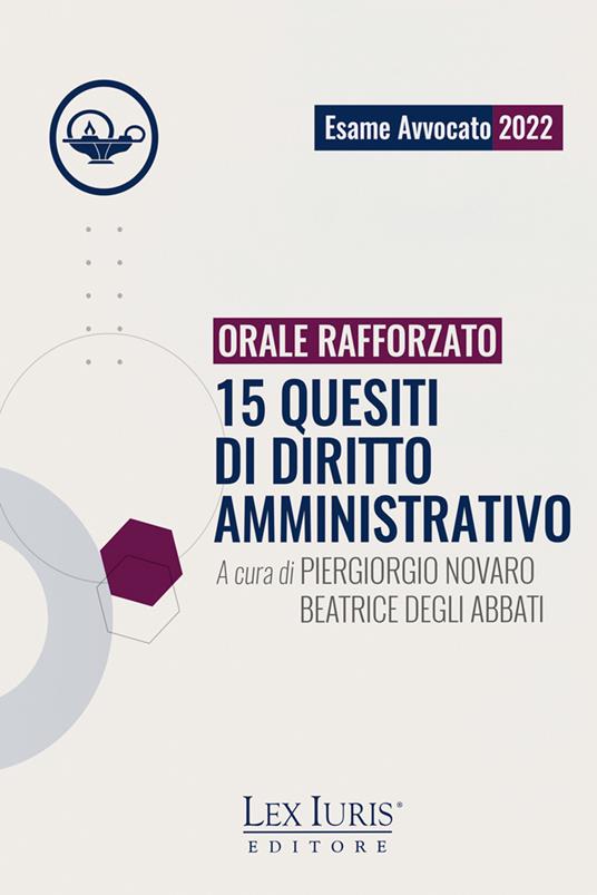 Orale Rafforzato. 15 quesiti di diritto amministrativo - copertina