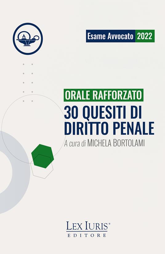 Orale Rafforzato. 30 quesiti di diritto penale - copertina