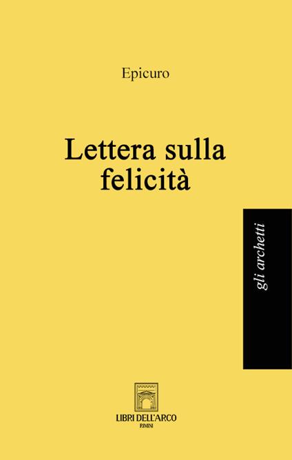 Lettera sulla felicità - Epicuro - copertina