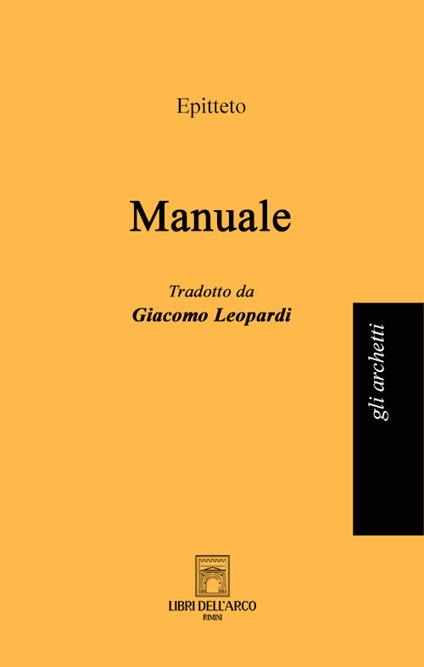 Manuale - Epitteto - copertina