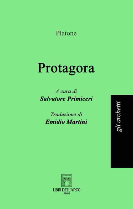 Protagora - Platone - copertina