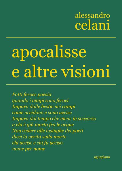 Apocalisse e altre visioni - Alessandro Celani - copertina