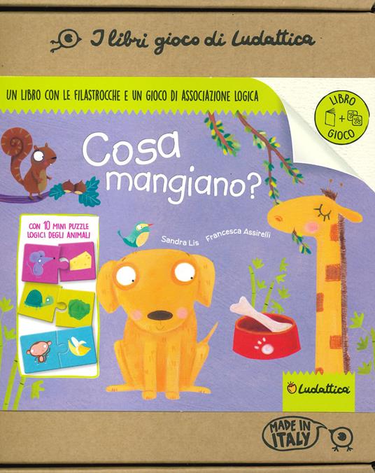 Cosa mangiano? Ediz. a colori. Con 10 mini puzzle - Sandra Lis - copertina