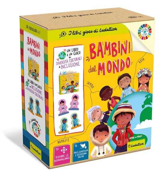 Bambini dal mondo. Agenda 2030. Ediz. a colori. Con 24 tessere sagomate - Nina Viola - copertina