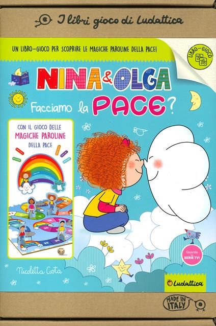 Facciamo la pace? Nina&Olga. I libri gioco di Nic. Ediz. a colori. Con Gioco - Nicoletta Costa - copertina