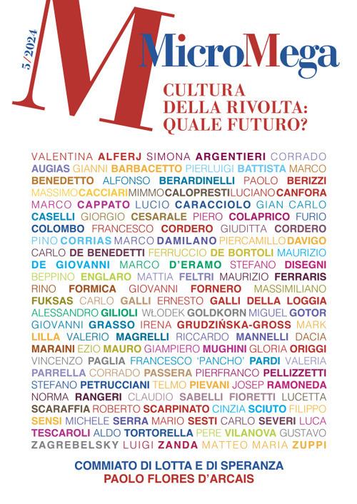 Micromega (2024). Vol. 5: Cultura della rivolta: quale futuro? - copertina