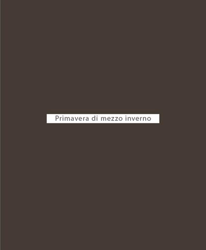 Primavera di mezzo inverno - Prosdocimo Terrassan - copertina