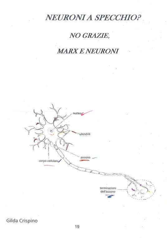 Neuroni a specchio? No grazie, Marx e neuroni - Gilda Crispino - copertina