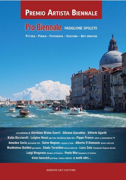 Premio artista Biennale. Pro Biennale 2024. Padiglione Spoleto - copertina