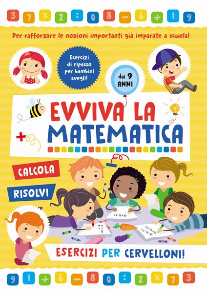 Esercizi per cervelloni. Evviva la matematica - copertina