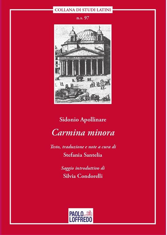 Carmina minora - Apollinare Sidonio - copertina