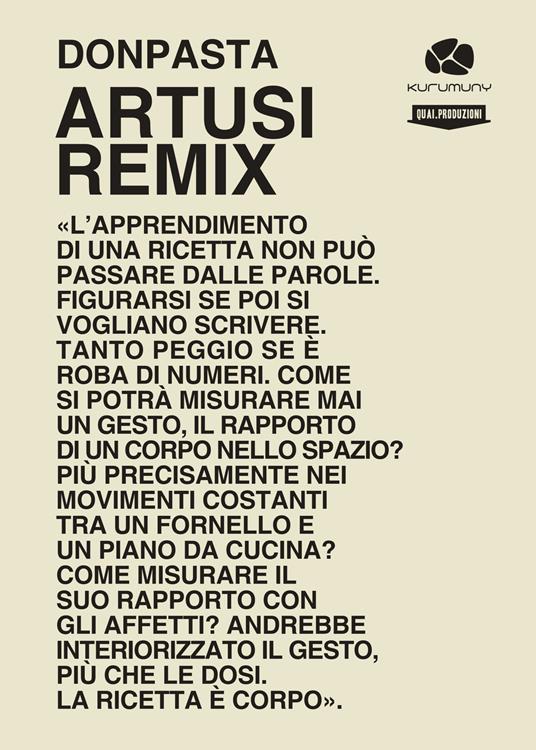 Artusi remix. Viaggio nella cucina popolare italiana. Ricette e racconti - Donpasta - copertina