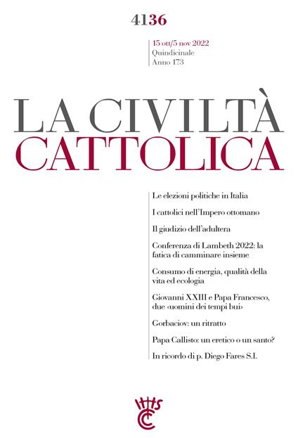 La civiltà cattolica. Quaderni (2022). Vol. 4136 - AA.VV. - ebook