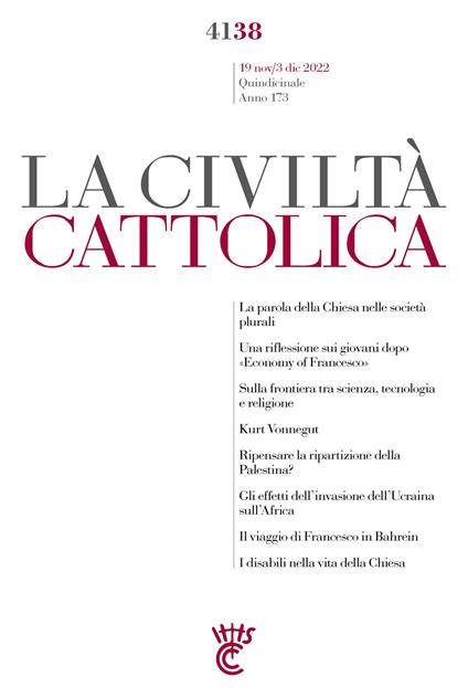 La civiltà cattolica. Quaderni (2022). Vol. 4138 - AA.VV. - ebook