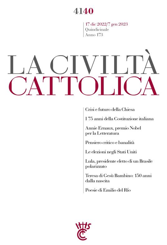 La civiltà cattolica. Quaderni (2022). Vol. 4140 - AA.VV. - ebook