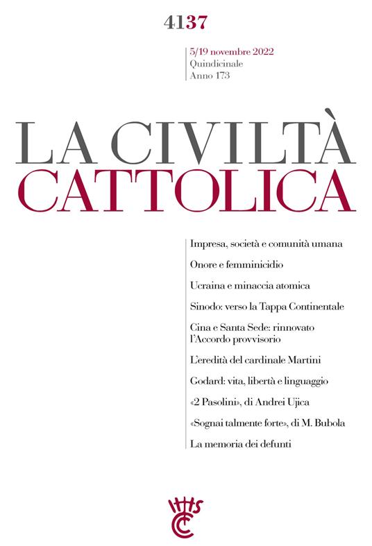 La civiltà cattolica. Quaderni (2022). Vol. 4137 - AA.VV. - ebook