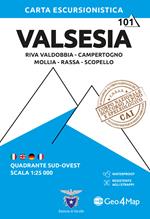 Valsesia sud-ovest. Riva Valdobbia, Campertogno, Mollia, Rassa, Scopello 1:25.000