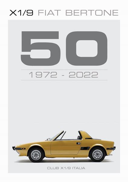 X1/9 Fiat Bertone, 50 1972-2022 - Daniele Accornero - copertina