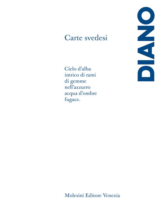 Carte svedesi. Frammenti di un discorso poetico - Carlo Diano - copertina