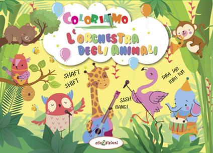 Coloriamo l'orchestra degli animali - copertina