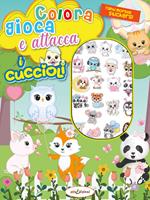 Colora gioca attacca i cuccioli. Activity book con puffy stickers. Ediz. illustrata