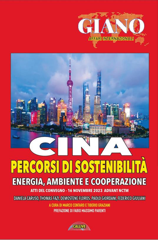 Cina. Percorsi di sostenibilità. Energia ambiente e cooperazione. Atti del Convegno (Advant NCTM, 16 novembre 2023) - copertina