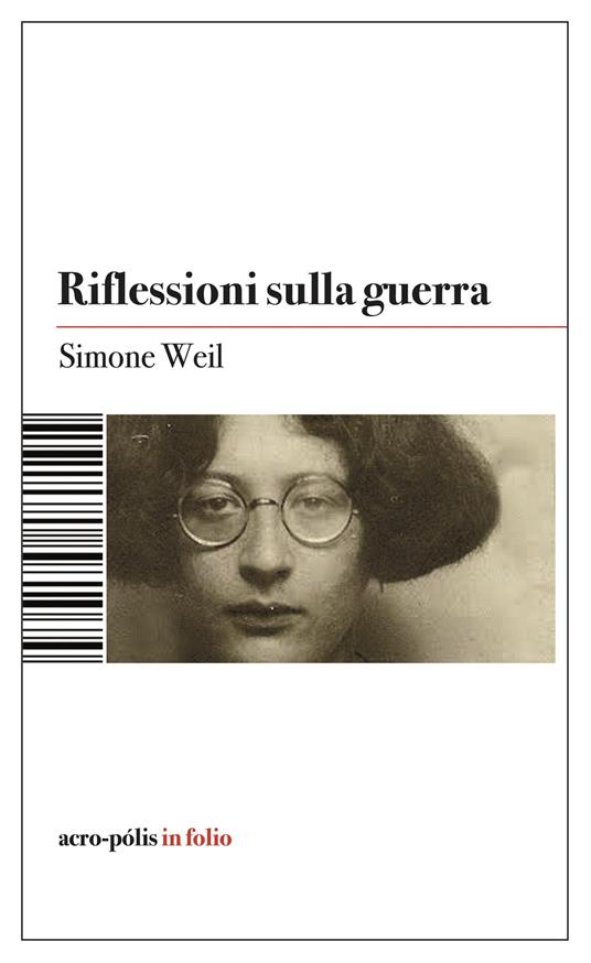 Riflessioni sulla guerra - Simone Weil - copertina