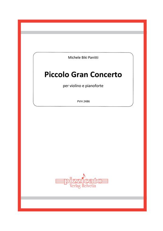 Piccolo gran concerto per violino e pianoforte. Con QR code - Michele Biki Panitti - copertina